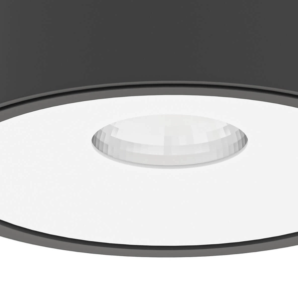 Wpuszczana lampa sufitowa Neo Nero Slim KG + Ufo Bianco Orlicki Design okrągła czarna biała OUTLET