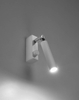 Ścienna LAMPA kinkiet SL.0902 metalowa OPRAWA industrialna tuba regulowana biała