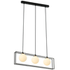 Loftowa LAMPA wisząca GROSETTA PND-53423-3-BK Italux modernistyczny zwis kule balls czarne białe
