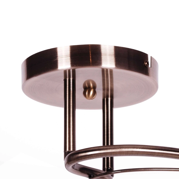 Klasyczna lampa sufitowa Samira K-JSL-8090/2 AB patyna biała