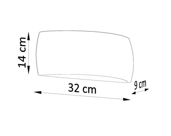 Kinkiet LAMPA ścienna SL.0876 ceramiczna OPRAWA półokrągła czarna