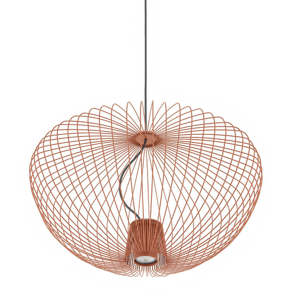 Metalowa lampa wisząca PUMPKIN 11495 druciana terakota