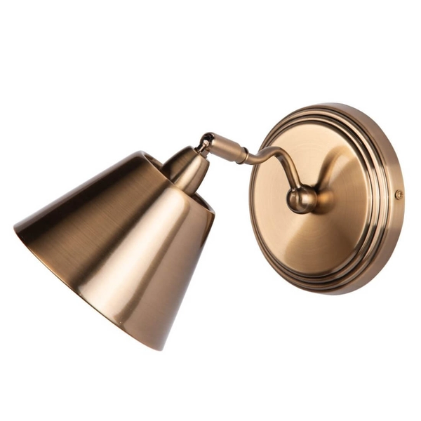 Ścienny reflektor Kempten KEM0775 klasyczny antyczny mosiądz