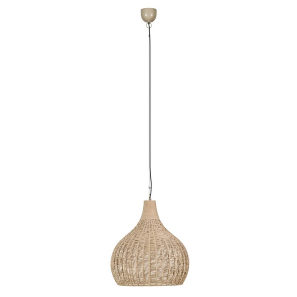 Wisząca lampa boho JANNE 366700136 nad stół juta beżowa