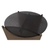 Nowoczesny stolik kawowy MANTA MM001501100396 czarny złoty szklany 50cm