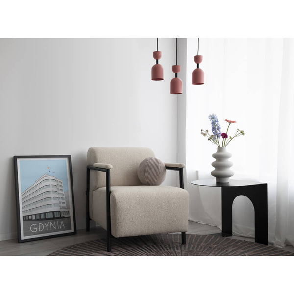 Lampa wisząca do jadalni Supuru SUA124P0 nad wyspę bordowa czarna OUTLET