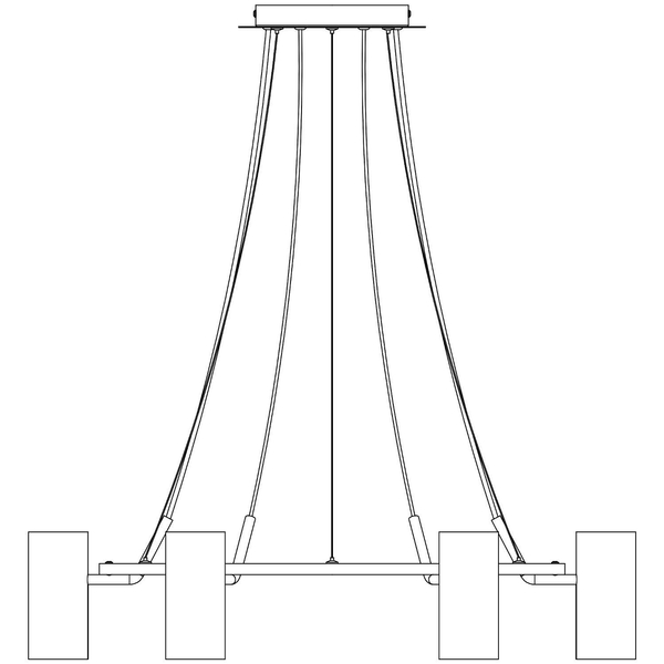 Lampa wisząca PORTO 107357 Markslojd ring metalowy tuby czarne
