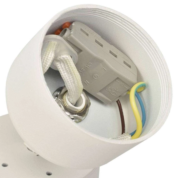 Spot LAMPA sufitowa MICA ML6087 + ML6093 Milagro metalowa OPRAWA tuba + pierścień biały chrom