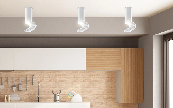 Lampa sufitowa nad stół 2282725 Candellux pierścienie białe