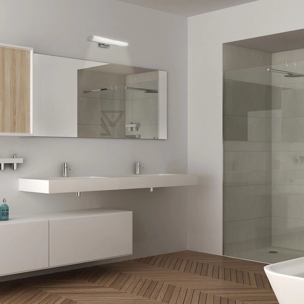 Kinkiet LAMPA ścienna EVRON 5063 Rabalux łazienkowa OPRAWA metalowa LED 7,5W 4000K nad lustro IP44 chrom