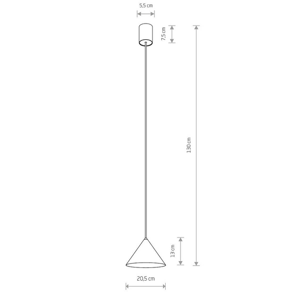 Lampa do jadalni wisząca Zenith 10881 Nowodvorski zwis metalowa jedwabisty grafit