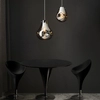 Wisząca lampa gruszka L&-199788 Light& szklany klosz chrom