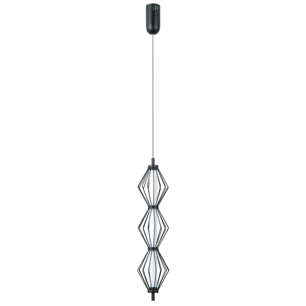 Wisząca lampa nad stół Sevil PND-34403-3V-BK LED 45W 3000K druciana czarny