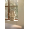 Nocna lampa do sypialni Razzo 108821 metalowa bawełniana nitkowa beżowa