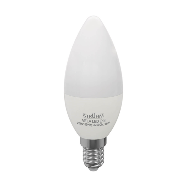 Żarówka świecznikowa Vela 03661 Ideus E14 4W 4000K 420lm biała