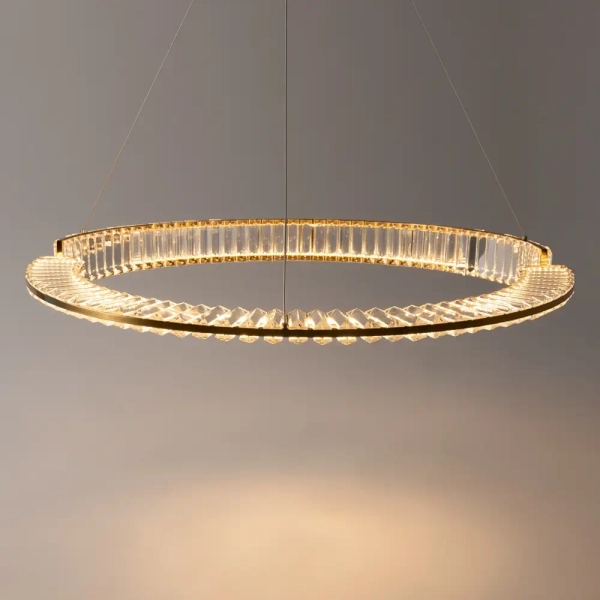 Lampa pierścieniowa wisząca Krone P097PL-L45BS3K LED 45W 3000K mosiądz