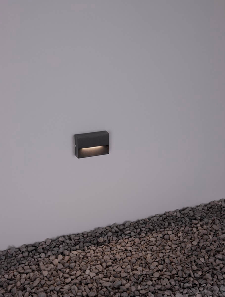 Elewacyjna lampa wpustowa MATEHUALA LE71538 Luces Exclusivas LED 1,5W 3000K IP54 grafit