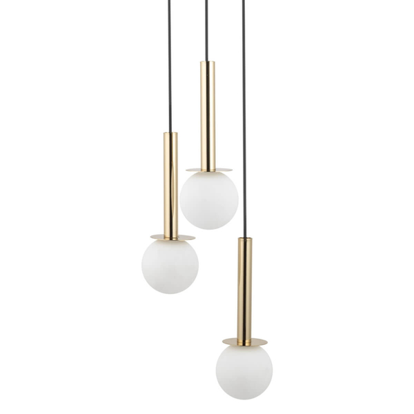 Kaskadowa lampa zwis Daisy 40770 Sigma do salonu złota biała