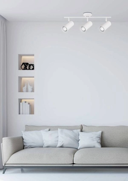 Lampa sufitowa na listwie Colly 93-01689 Candellux ruchome spoty białe