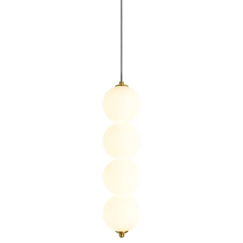 Zwisająca lampa do jadalni Pontti LWKM4 LED 12W 3000K kule złoty