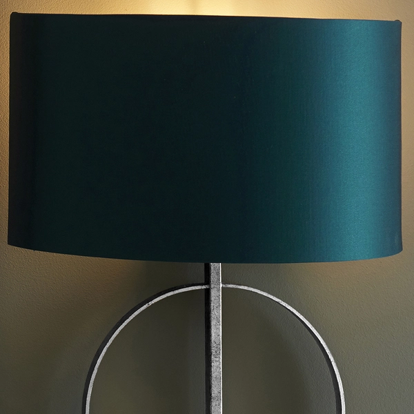 Kinkiet dekoracyjny L&-195222 Light& abażurowy morski srebrny