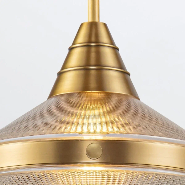 Wisząca lampa vintage Willard QN-WILLARD-P-VBS-PG mosiądz