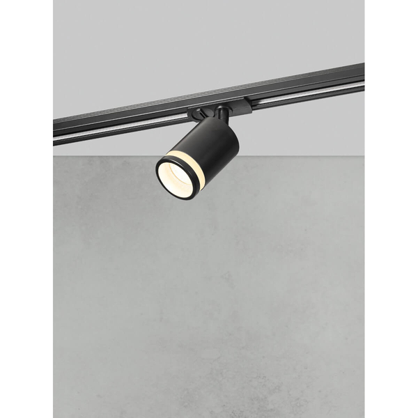 Sufitowa lampa do systemu szynowego 1-faz Rondie 2110639903 tuba czarna