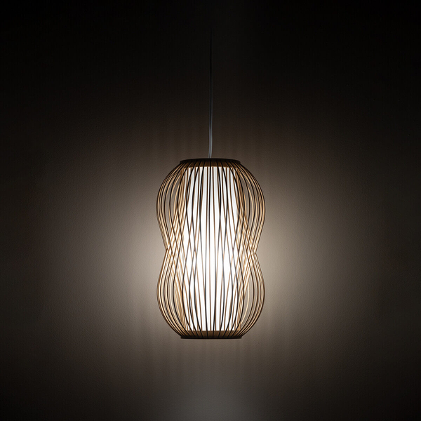 Lampa wisząca Puket 11160 pleciona lampion krata japandi bambusowa biała
