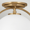 Nowoczesna lampa sufitowa QN-SOMERSET-F-O-HB mosiądz