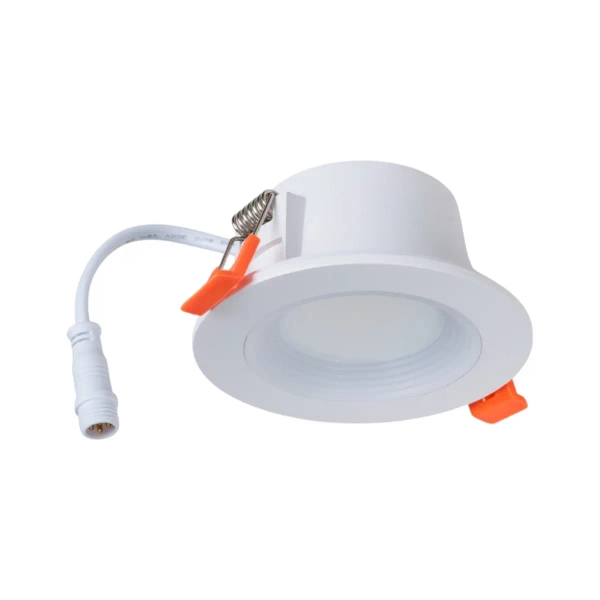 Minimalistyczny plafon HELIOS H0144 biały okrągły LED 6W 2200-6000K