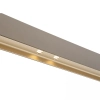 Podłużna wisząca lampa 22208 LED 54W 3000K belka brązowa złota