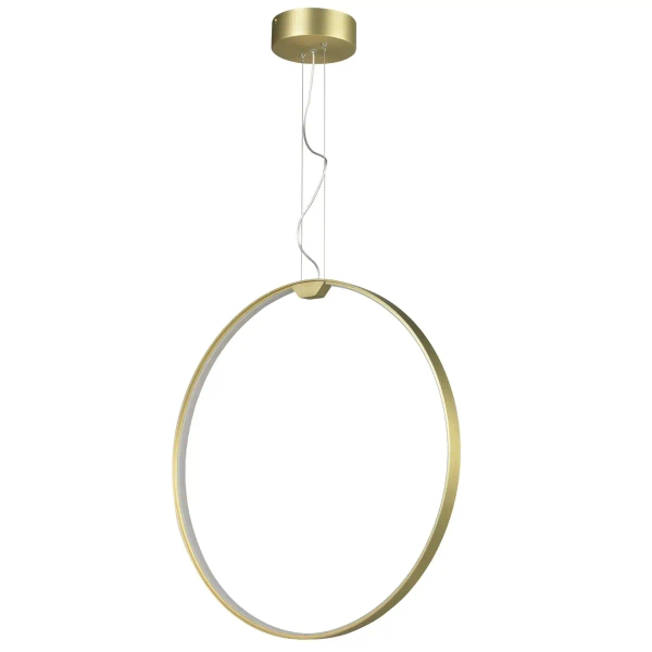 Salonowa lampa wisząca Acirculo ST-10453P/D600A gold Step LED 72W 3000K ring złoty