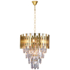 LAMPA wisząca ASPEN ML6000 Milagro glamour OPRAWA kryształowy ZWIS na łańcuchu złoty