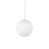 Lampa wisząca Gama biały zwis do salonu bańka nad stolik