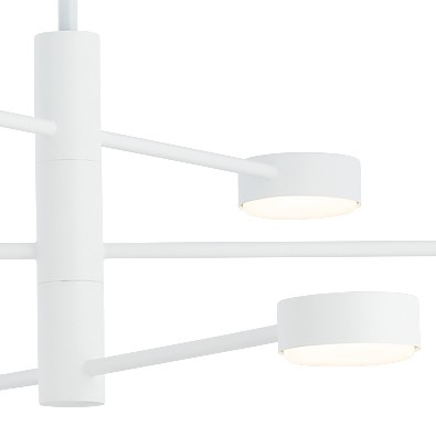 Loftowa LAMPA sufitowa ORBIT 7942 Nowodvorski regulowane pręty sticks molekuły do sypialni białe