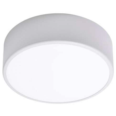 Plafon LAMPA sufitowa Cleo 137623613912 TEAM okrągła OPRAWA metalowa natynkowa srebrna biała