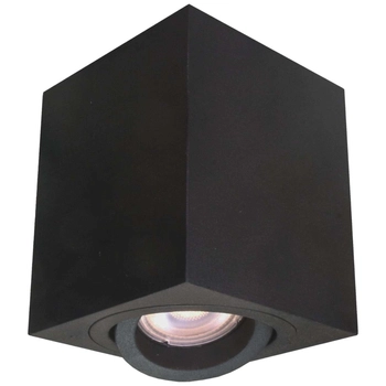LAMPA sufitowa LYON LP-5881/1SM BK Light Prestige metalowa OPRAWA regulowana kostka cube downlight czarna