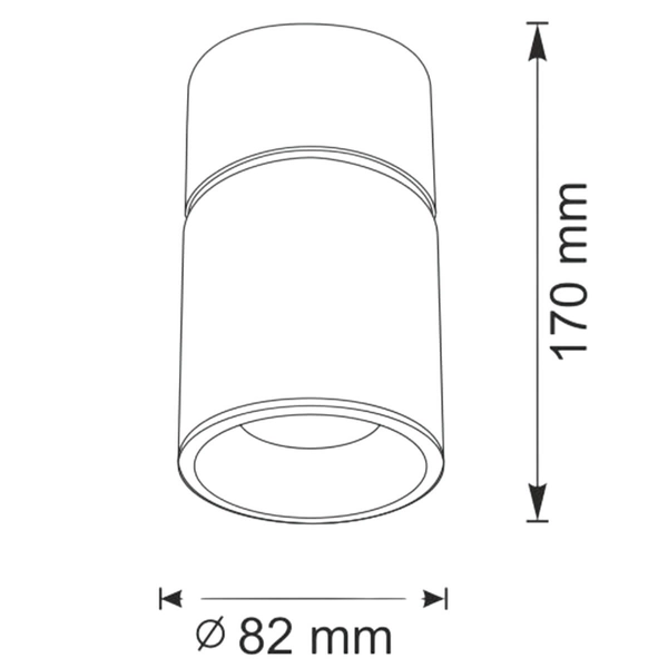 Regulowana tuba NIXA 314239 Polux sufitowa lampa biurowa biała