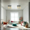 Lampa sufitowa MICA SPOT ML1146 do salonu metalowy złoty czarny