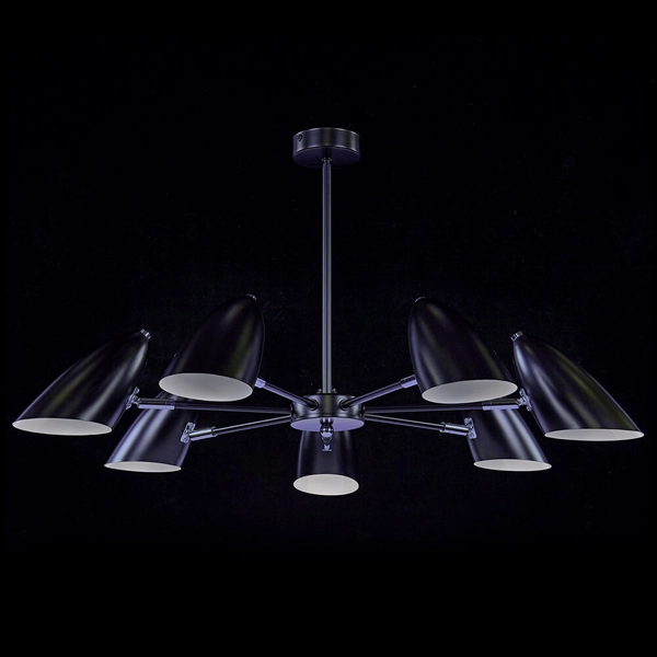 Żyrandol Aida MOD033PL-07B Maytoni industrialny metalowy regulowany czarny