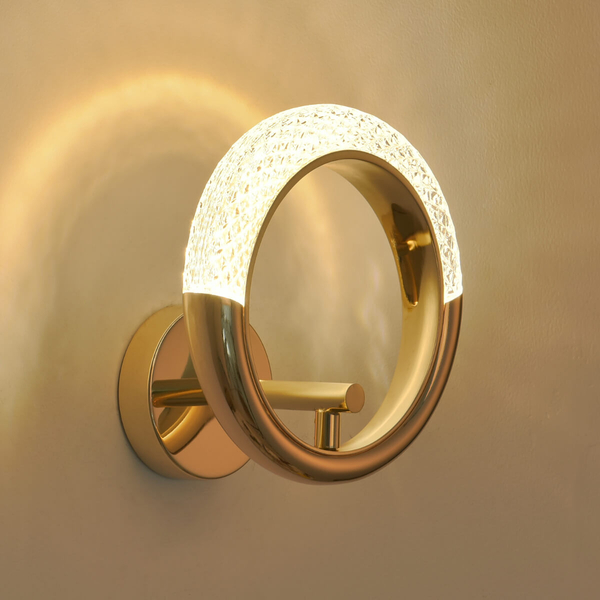 Ścienny kinkiet LED JEWEL DB9013-A Step 5W 3000K glamour złoty