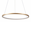 Wisząca lampa okrąg Vinola PND-56135B-060RPC-GD-3KS4K-TRDIMM Italux LED 38W 3000-4000K złota