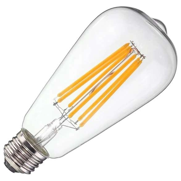 Żarówka dekoracyjna MDECO SLP1411 (1902) LED 6W 2800-3300K E27 ST64 łezka 600lm 230V biała ciepła