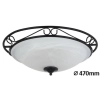 Sufitowa lampa szklana Athen 3723 do salonu czarny biały