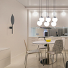 Designerska lampa naścienna Rega K-4637 Kaja czarny kinkiet nad lustro