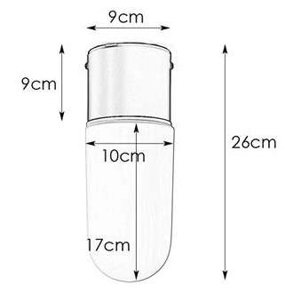 Sufitowa LAMPA loftowa ZEN 107796 Markslojd szklana OPRAWA industrialny plafon tuba do łazienki IP44 czarna przezroczysta