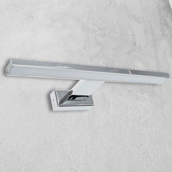 Kinkiet LAMPA ścienna SHINE ML028 Milagro metalowa OPRAWA LED 7W 4000K nad lustro do łazienki galeryjka IP44 chrom