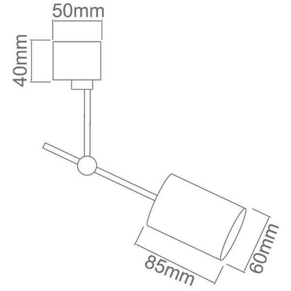 Spot LAMPA sufitowa Stick Bianco Orlicki Design regulowana OPRAWA metalowy reflektorek tuba biała matowa