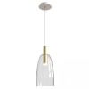 Ledowa wisząca lampa 1966 LED 7W 3000K szklana do jadalni złoty