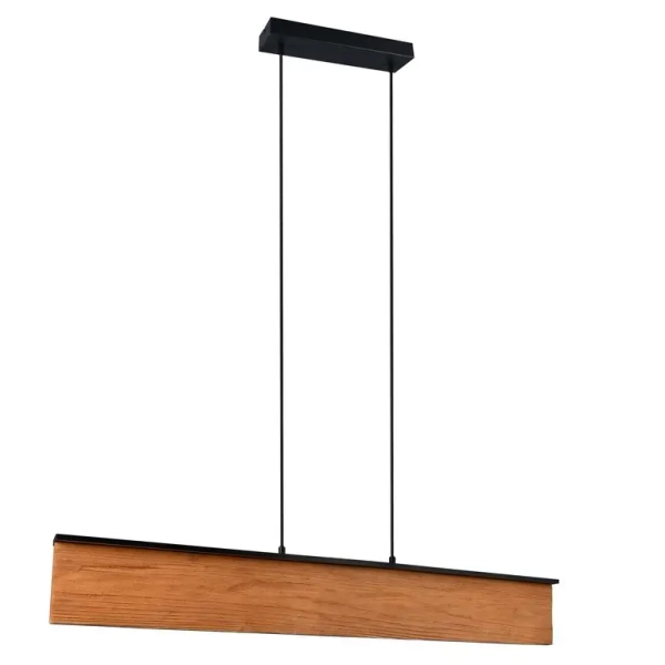 Drewniana wisząca lampa Kalea 355510130 LED 39W 3000K podłużny brązowy